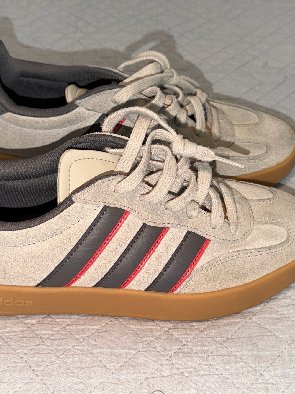 Adidas Barreda Decode JP7100 Men’s 8 Women’s 9 Beige Suede Gum Sole Sneakers